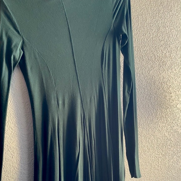 Dark Olive Long Sleeve Forever 21 Dress - Picture 2 of 3
